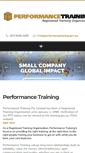 Mobile Screenshot of performancetraining.com.au